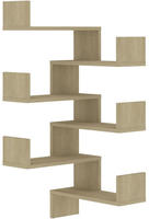 vidaXL Wand-Eckregale 2 Stk. Sonoma-Eiche 40x40x50 cm Holzwerkstoff