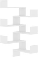 vidaXL Wand-Eckregale 2 Stk. Wei&szlig; 40x40x50 cm Holzwerkstoff