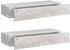 beton grau: vidaXL 2er-Wandregale 60x23,5x10 cm