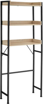 TecTake Badezimmerregal Seattle inklusive Kippschutz - braun Holzwerkstoff 404864