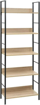 vidaXL Bücherregal 5 Regalböden Eiche 60x27,6x158,5 cm Holzwerkstoff - 288227