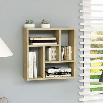 vidaXL Wandregal Sonoma-Eiche 45,1 x 16 x 45,1 cm Spanplatte - 802951