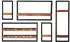 SIT Panama Wandregal-Set 5-teilig Mangoholz (09200-01)