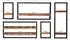 SIT Panama Wandregal-Set 5-teilig Mangoholz (09200-01)