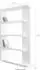 SalesFever Raumteilerregal 128x30x180cm Hochglanz weiß (305553)