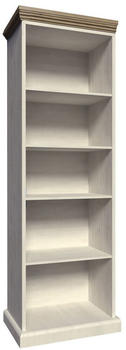 Feldmann-Wohnen Bücherregal Royal Standregal 67cm Pinie skandinavisch weiß Wildeiche