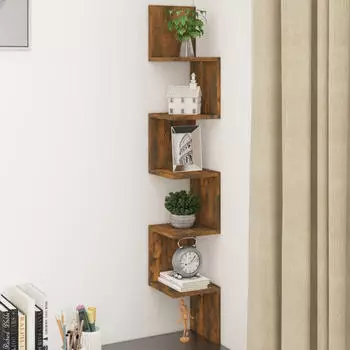 vidaXL Wand-Eckregal R&auml;uchereiche 20x20x127,5 cm (815210)