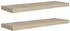 vidaXL Schweberegale 2 Stk. Eiche-Optik 80x23,5x3,8 cm MDF (323878)
