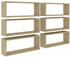 vidaXL Würfelregale 6 Stk. Sonoma-Eiche 60x15x23 cm (807144)