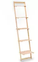 vidaXL Leiterregal Zedernholz 41,5x30x176 cm
