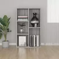 vidaXL B&uuml;cherregal/Sideboard Grau Sonoma 50x25x80 cm Holzwerkstoff