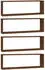 vidaXL Wandregale 4 Stk. Braun Eichen-Optik 80x15x26,5cm (815922)