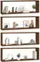 vidaXL Wandregale 4 Stk. Braun Eichen-Optik 80x15x26,5cm (815922)
