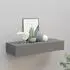 vidaXL Wandregal mit Schublade Grau 60x23,5x10 cm MDF (330259)