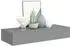 vidaXL Wandregal mit Schublade Grau 60x23,5x10 cm MDF (330259)