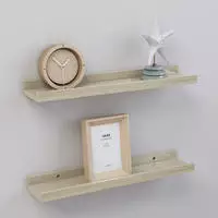 vidaXL Wandregale 2 Stk. Sonoma-Eiche 40 x 9 x 3 cm