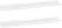 vidaXL Wandregale 2 Stk. Hochglanz-Weiß 60x9x3 cm (326649)