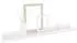 vidaXL Wandregale 2 Stk. Hochglanz-Weiß 60x9x3 cm (326649)