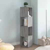 vidaXL Drehregal Betongrau 34,5x34,5x75,5 cm Holzwerkstoff