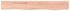 vidaXL Wandregal Hellbraun 80x10x2 cm Massivholz Eiche Behandelt (363656)