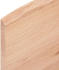 vidaXL Wandregal Hellbraun 80x10x2 cm Massivholz Eiche Behandelt (363656)
