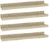 vidaXL Wandregale 4 Stk. Sonoma-Eiche 40x9x3 cm (326684)