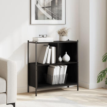 vidaXL B&uuml;cherregal Schwarz 72x28x77,5 cm (838878)