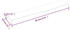 vidaXL Wandregal Hellbraun 60x10x4 cm Massivholz Eiche Behandelt (363639)