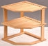 Kesper 2-stufig Küchen-Eckregal 58804 25x 27 cm
