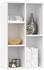 vidaXL Bücherregal/Sideboard Weiß 50x25x80 cm (800162)
