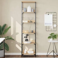 vidaXL B&uuml;cherregal Sonoma-Eiche 50 x 33 x 188,5 cm Holzwerkstoff