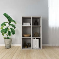 vidaXL B&uuml;cherregal/Sideboard Betongrau 66x30x98 cm Holzwerkstoff