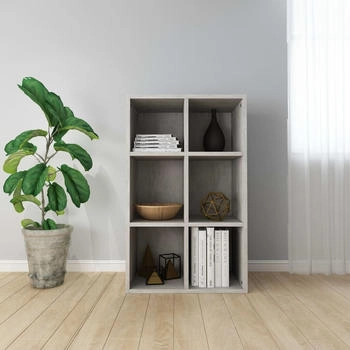 vidaXL B&uuml;cherregal/Sideboard Betongrau 66x30x98 cm (800346)