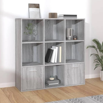 vidaXL B&uuml;cherschrank Grau Sonoma 98x30x98 cm (815448)