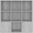 vidaXL Bücherschrank Grau Sonoma 98x30x98 cm (815448)