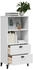 vidaXL Bücherschrank VIKEN Weiß 60x35x123 cm (374947)