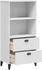 vidaXL Bücherschrank VIKEN Weiß 60x35x123 cm (374947)