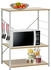 vidaXL Mikrowellenregal Weiß Eiche 60×39,6×79,5 cm (288237)
