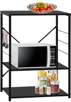 vidaXL Mikrowellenregal Schwarz 60×39,6×79,5 cm (288234)