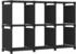 vidaXL Würfel-Regal 6 Fächer Schwarz 103x30x72,5 cm Stoff (322606)