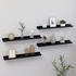 vidaXL Wandregale 4 Stk. Schwarz 60x9x3 cm (326668)