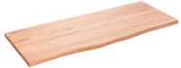 vidaXL Wandregal Hellbraun 100x40x2 cm Massivholz Eiche Behandelt