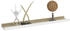 vidaXL Wandregale 4 Stk. Weiß und Sonoma-Eiche 60x9x3 cm (326695)