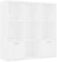 vidaXL Bücherregal Weiß 98x30x98 cm (801116)