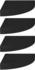 vidaXL Eck-Schweberegale 4 Stk. Schwarz 25x25x3,8 cm MDF (323900)