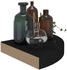 vidaXL Eck-Schweberegale 4 Stk. Schwarz 25x25x3,8 cm MDF (323900)