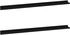 vidaXL Wandregale 2 Stk. Schwarz 115x9x3 cm (326666)