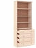 vidaXL Bücherregal mit Schubladen ALTA 77x35x186,5cm Massivholz Kiefer (353953)