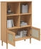 vidaXL Bücherschrank SENJA Rattan-Look Braun 90x35x130 cm Kiefernholz (358061)