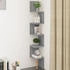 vidaXL Wand-Eckregal Grau Sonoma 20x20x127,5 cm (815211)